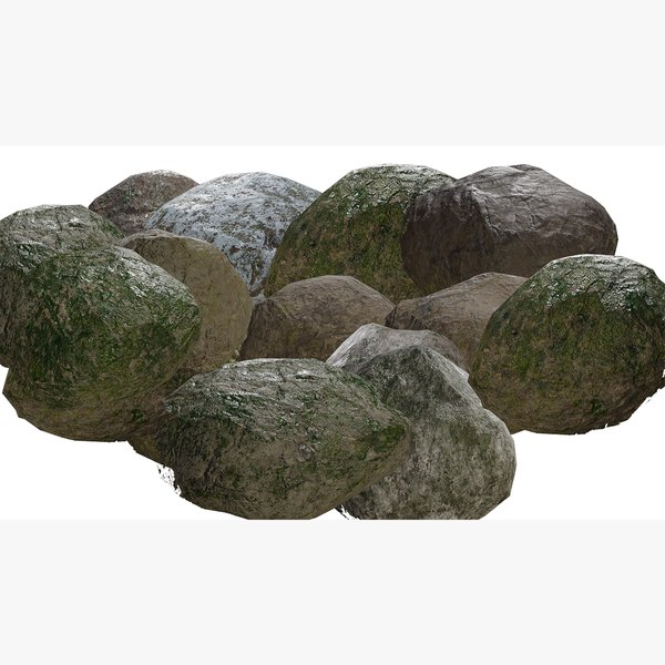 Rock Collection 01 - Asset Pack 3D model