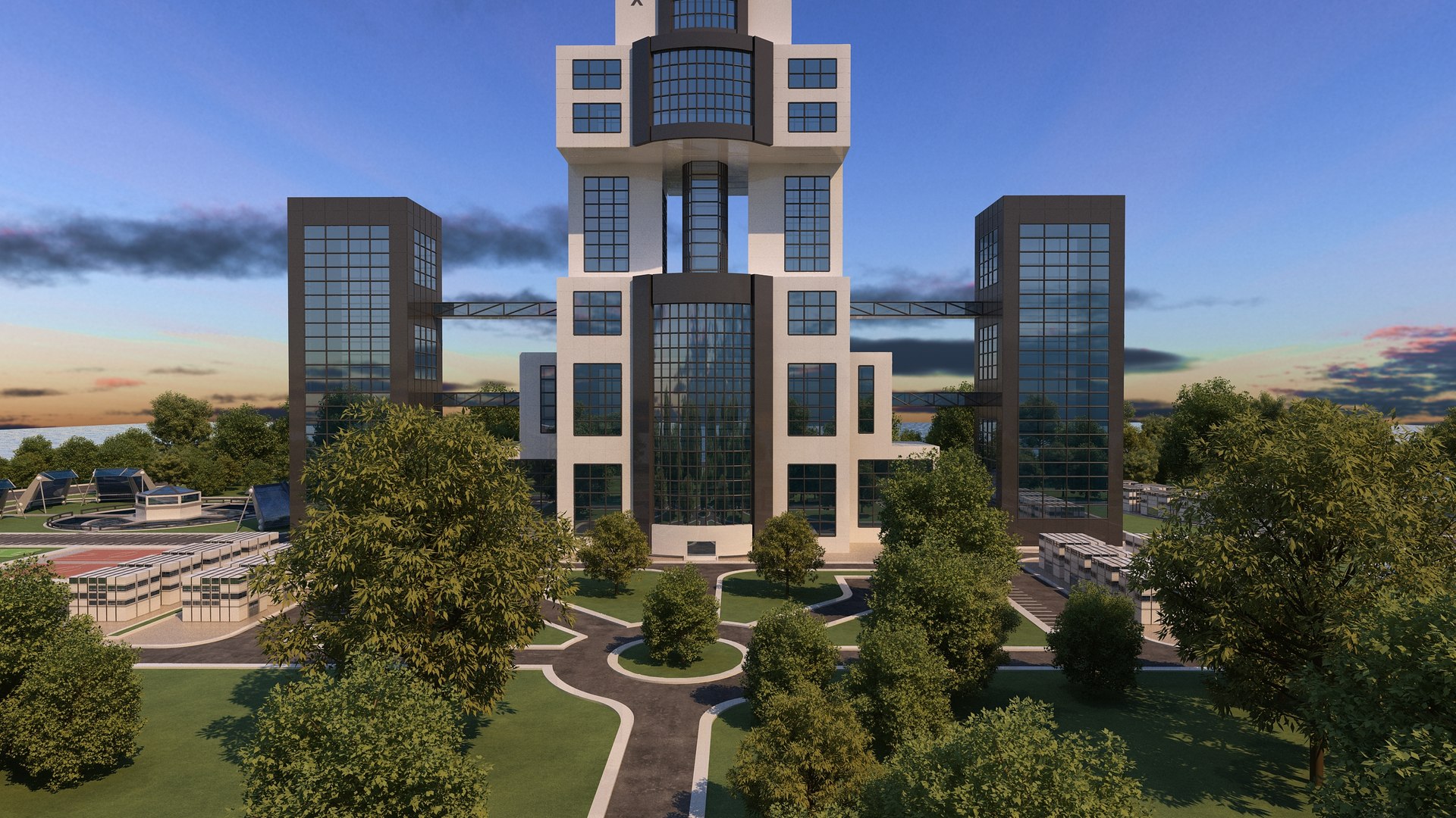 0132 - Skyscraper Architecture Project 3D Model - TurboSquid 2236541