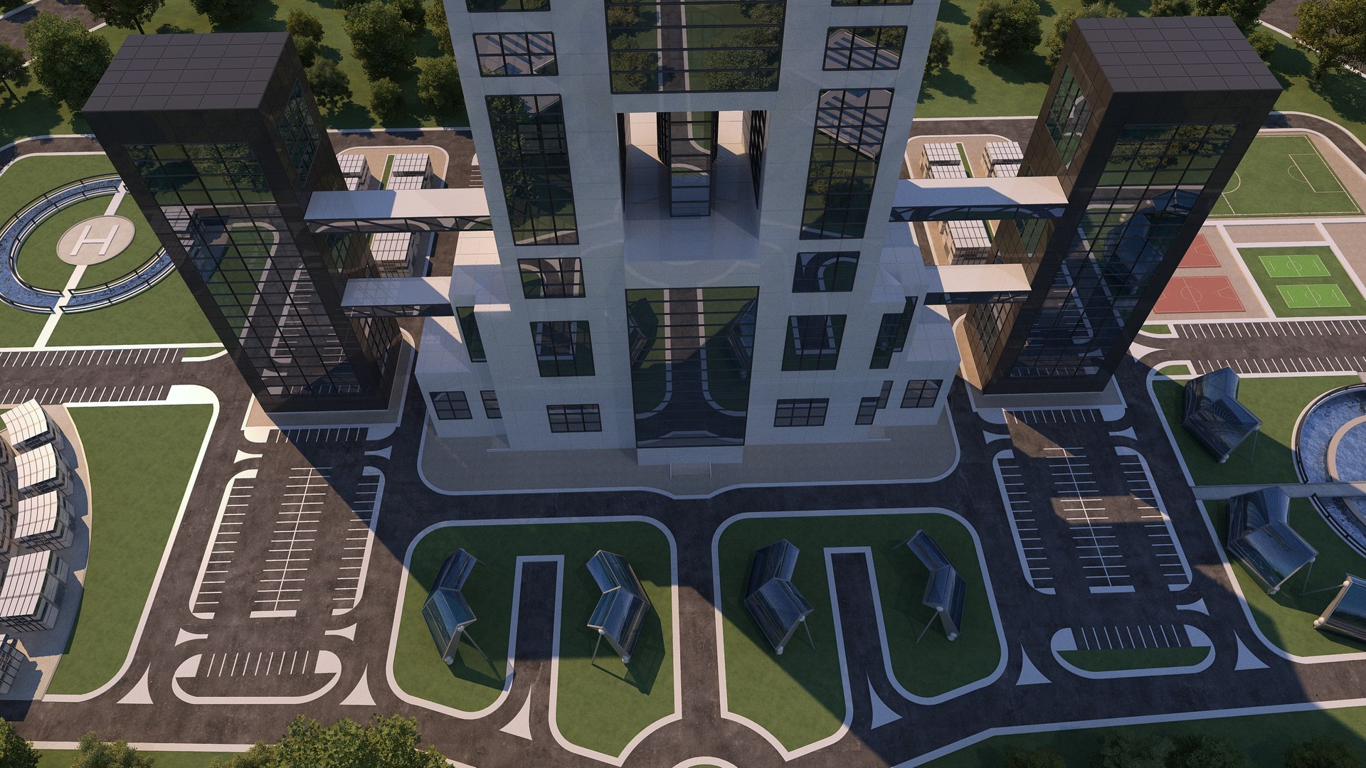 0132 - Skyscraper Architecture Project 3D Model - TurboSquid 2236541