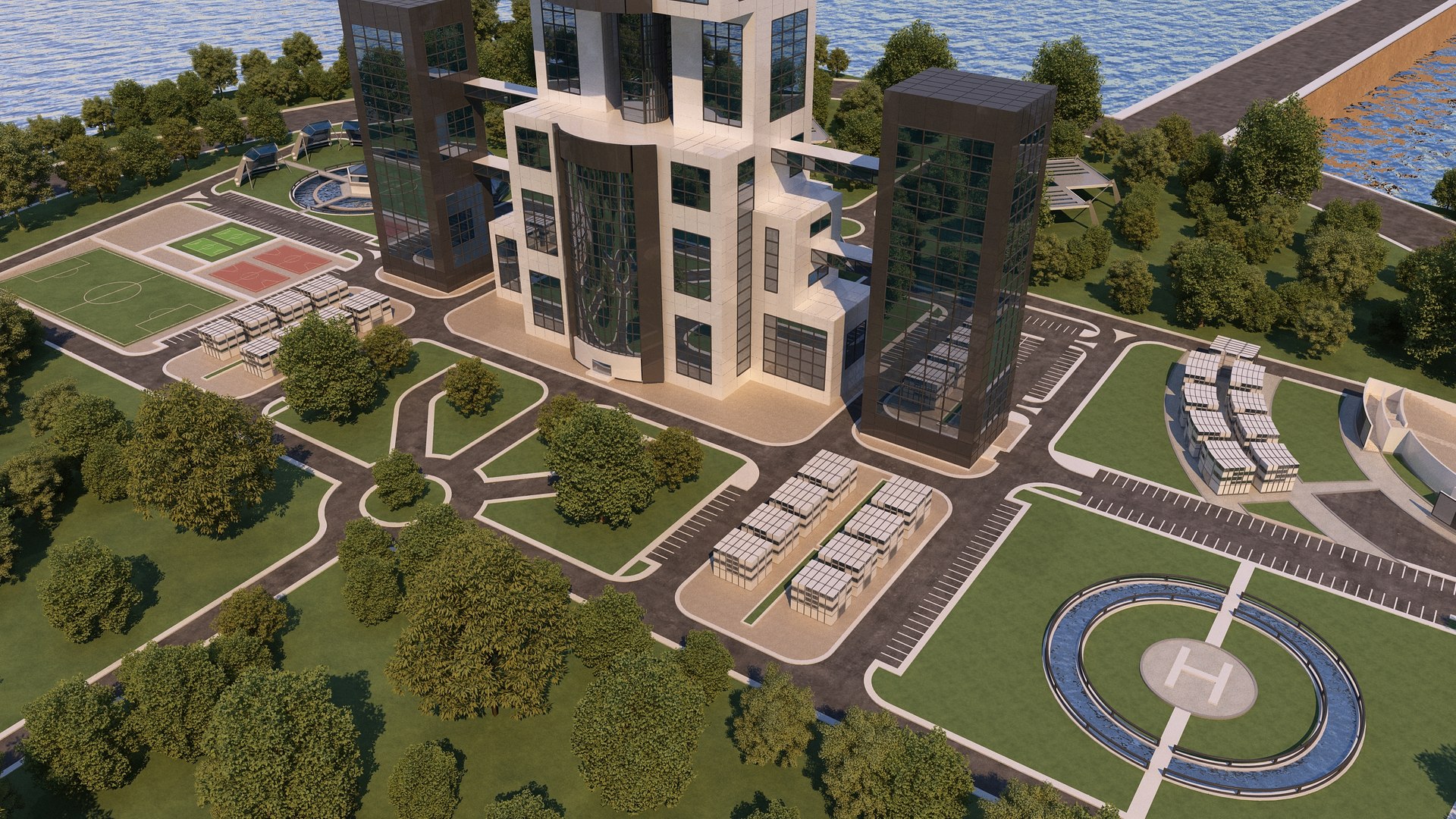 0132 - Skyscraper Architecture Project 3D Model - TurboSquid 2236541