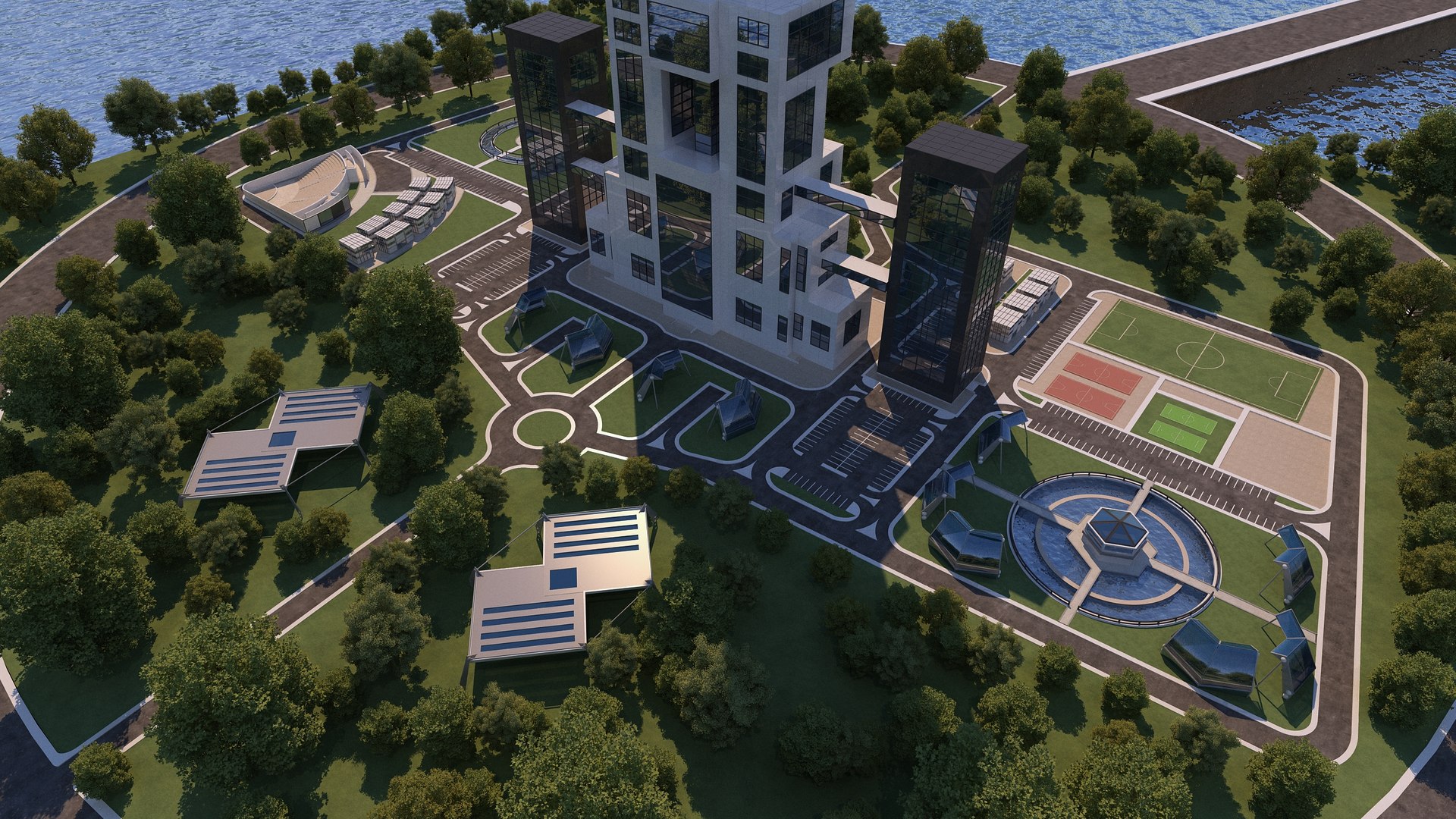 0132 - Skyscraper Architecture Project 3D Model - TurboSquid 2236541