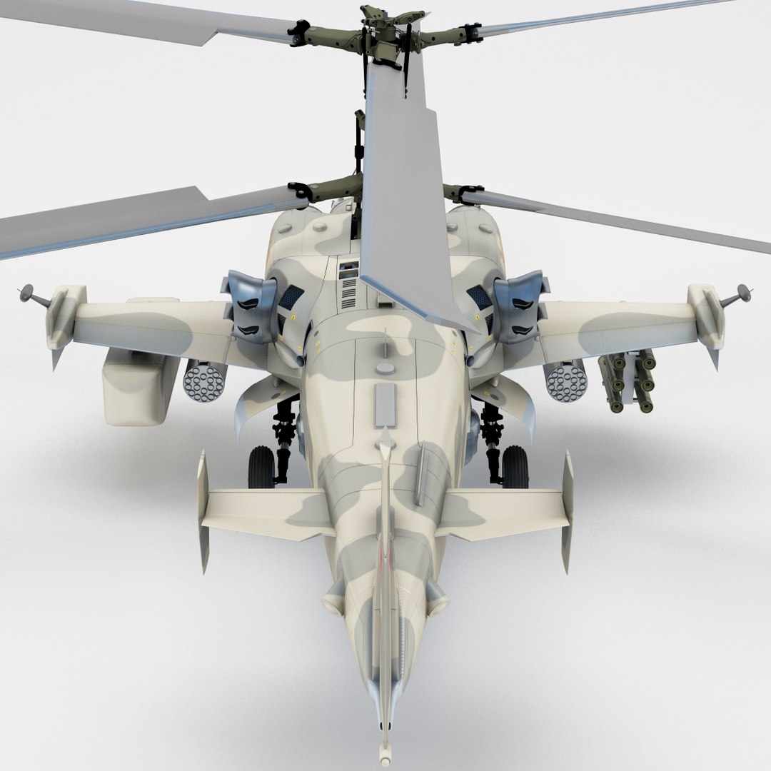 russian attack helicopter kamov 3d model