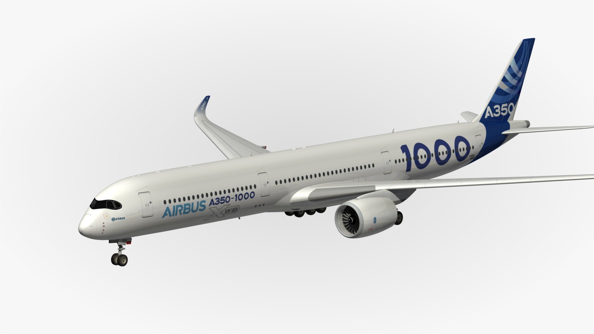 3d Model Airbus A350 1000 Xwb 0093