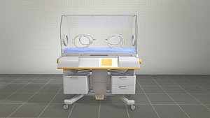 infant incubator 3D model