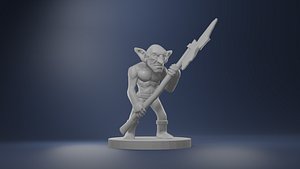 3D Goblin Guard - Tabletop 3D Print Miniature