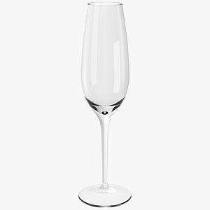 GLASSWARE---Square Champagne Flute 3D Model Collection