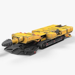 roadheader 3d model
