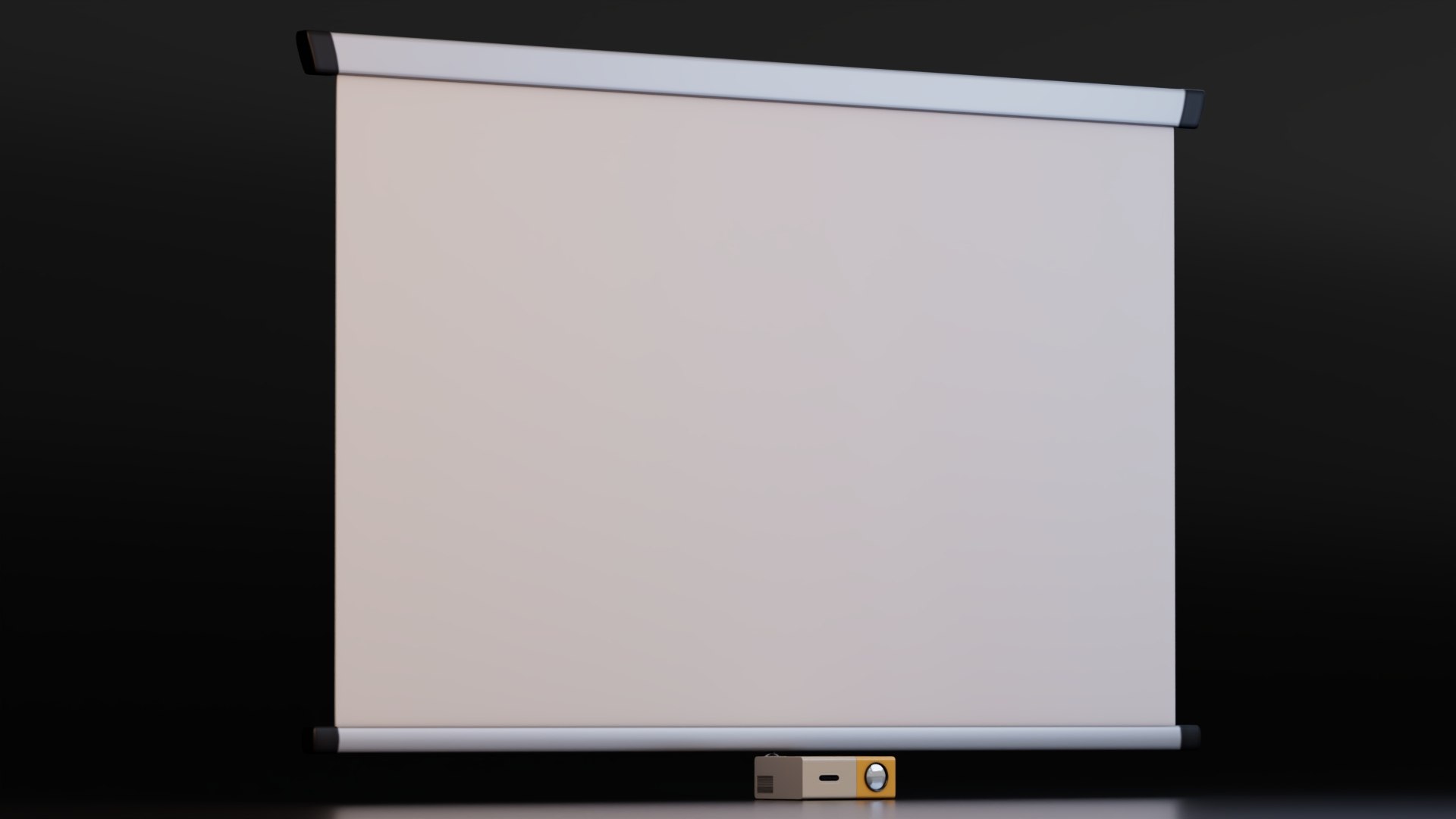 Portable Projector with Pull-Down Projection Screen 3D model https://p.turbosquid.com/ts-thumb/ou/2bZE7M/vX/preview2/jpg/1771425886/1920x1080/fit_q87/cfc54aea0ad36336dbbfd77b70458efc110787fe/preview2.jpg