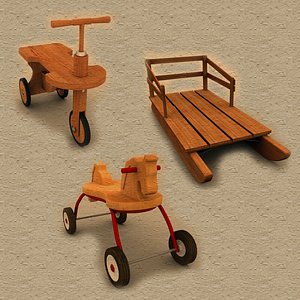 bike toy horse 3d 3ds