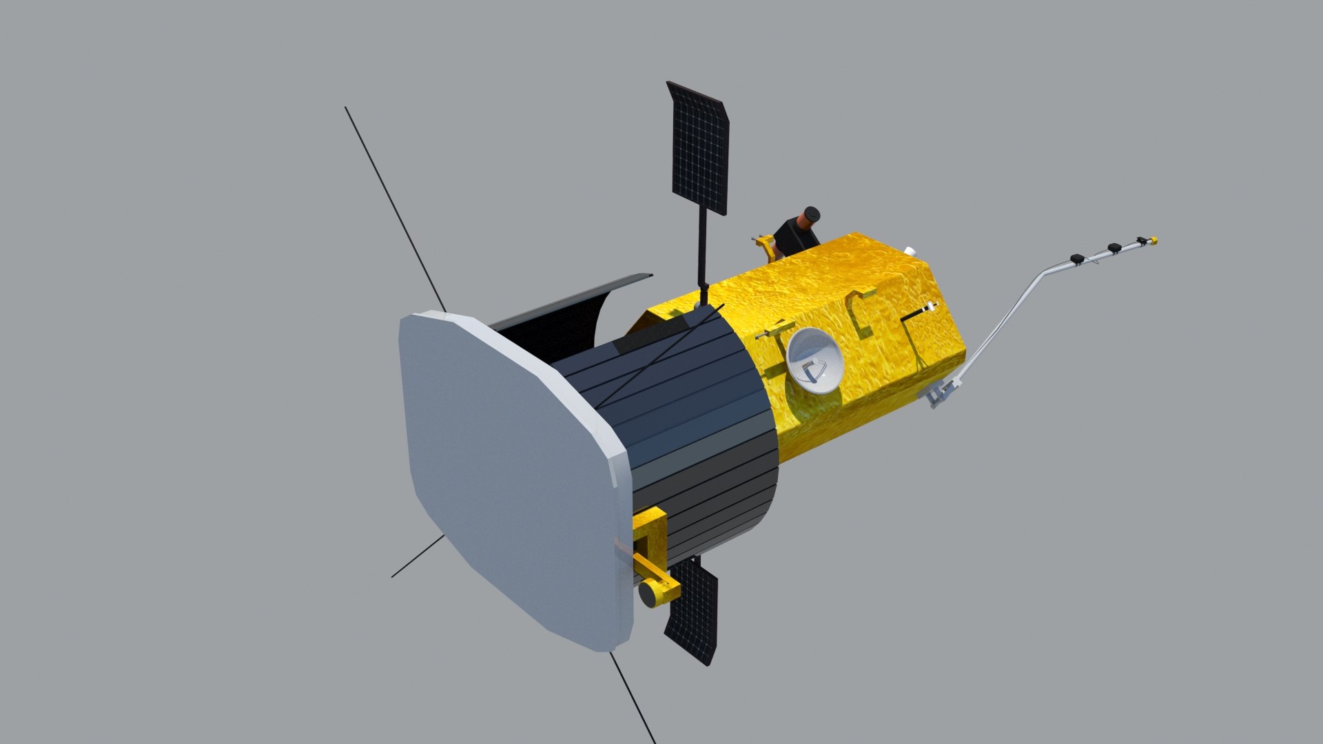 3D parker solar probe spacecraft https://p.turbosquid.com/ts-thumb/ou/6pEwVQ/GsZgY6s3/3render/jpg/1548756583/1920x1080/fit_q87/51c6934b97f559ce72d964f706c8bcf78df1e3f6/3render.jpg