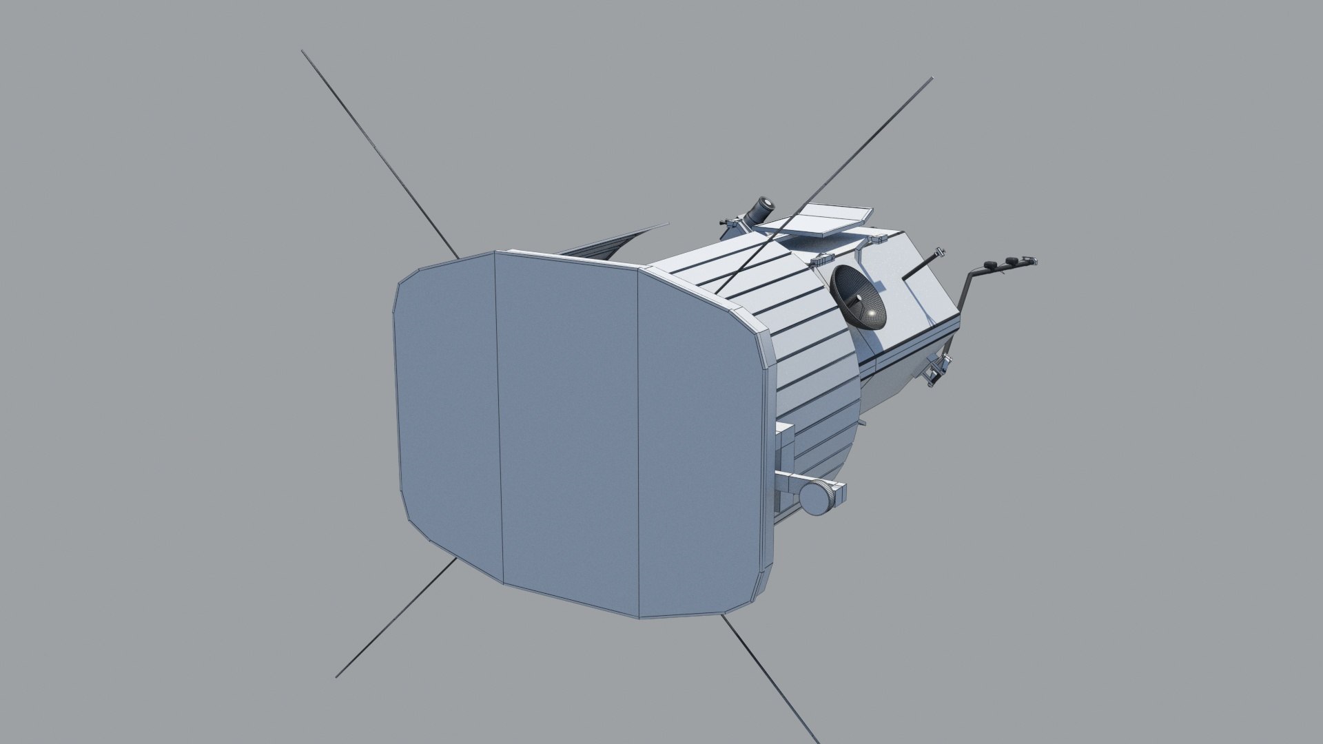 3D parker solar probe spacecraft https://p.turbosquid.com/ts-thumb/ou/6pEwVQ/nUG2tAS7/14wirerender/jpg/1548756747/1920x1080/fit_q87/13299fa9da962255dfc74c90eca85ff2741573c9/14wirerender.jpg