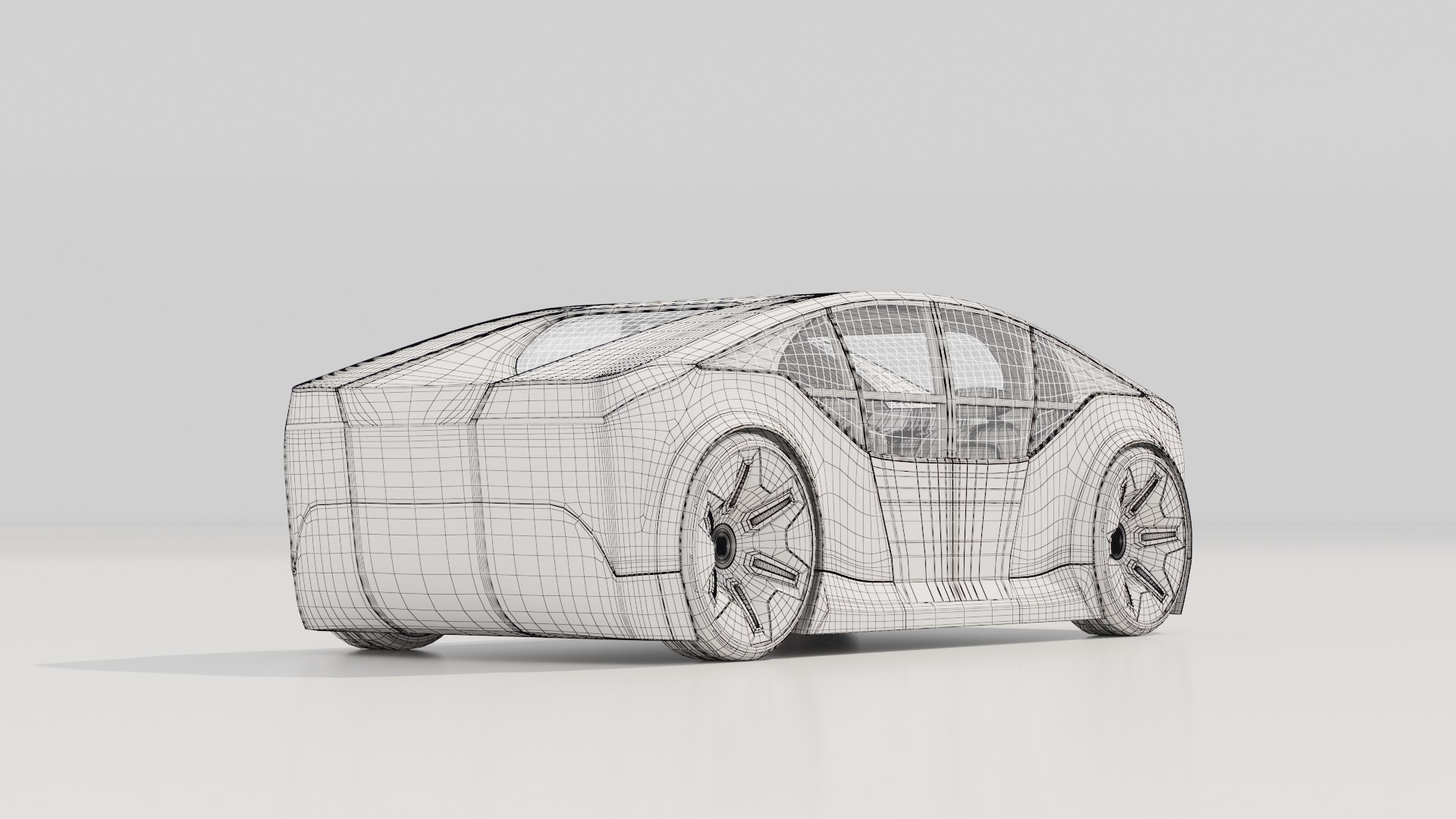Futuristic Concept Car With Interior 3D Model - TurboSquid 2218483