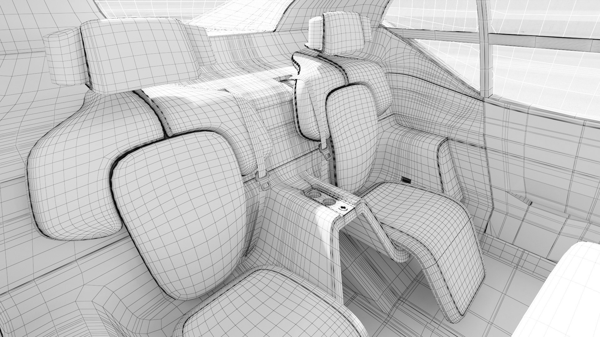 Futuristic Concept Car With Interior 3D Model - TurboSquid 2218483