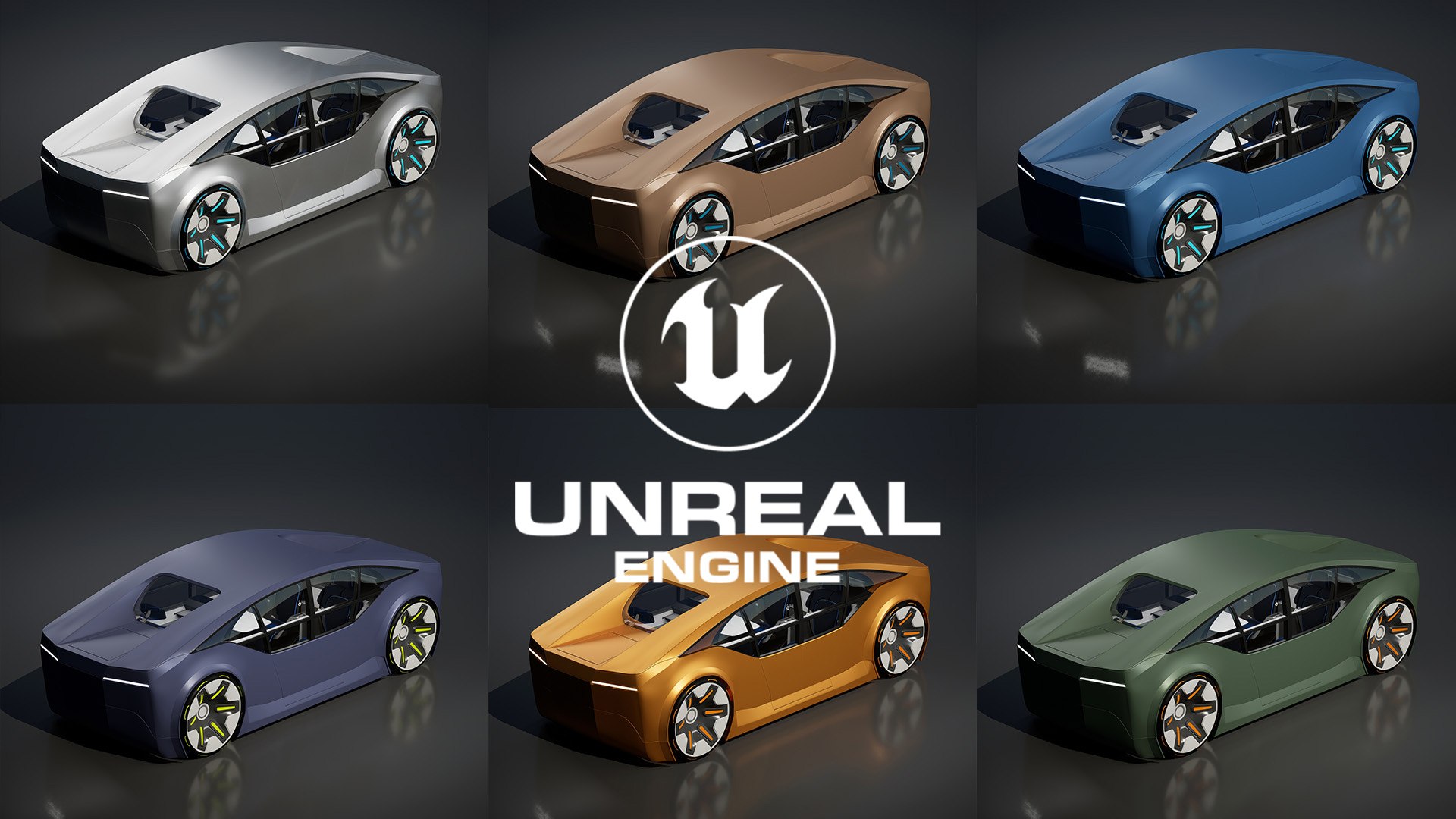 Futuristic Concept Car With Interior 3D Model - TurboSquid 2218483