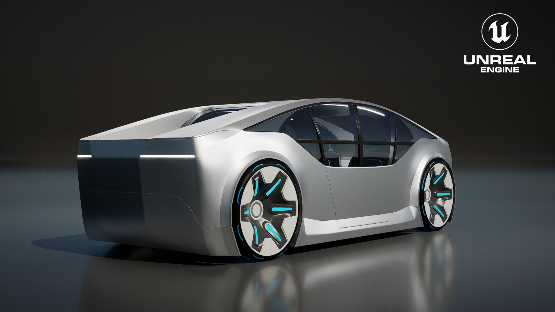 Futuristic Concept Car With Interior 3D Model - TurboSquid 2218483