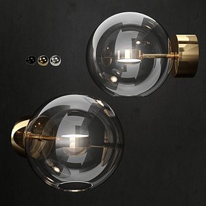 3D giopato coombes bolle wall lamp model