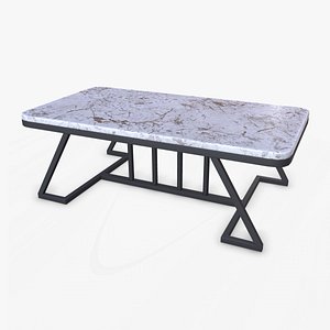 Marble Coffee Table Low-poly PBR