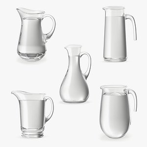Glass Jugs With Water Collection 2