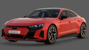2022 Audi RS e-tron GT 3D Model  Electric Performance Grand Tourer