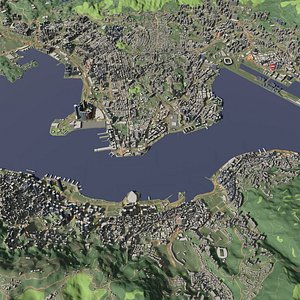 Hong Kong - city and urban 3D