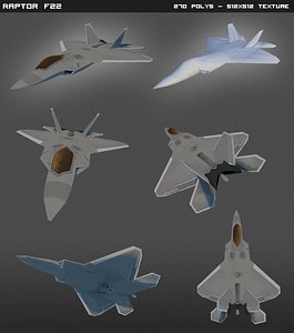 f22 raptor 3d max