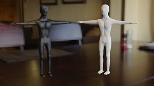 human blender sculpting 3D model