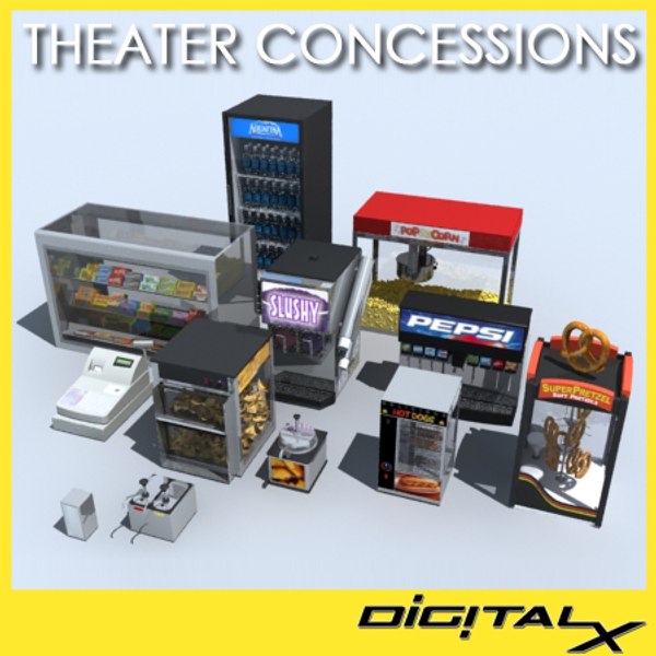 Concession Stand 3D Models for Download TurboSquid