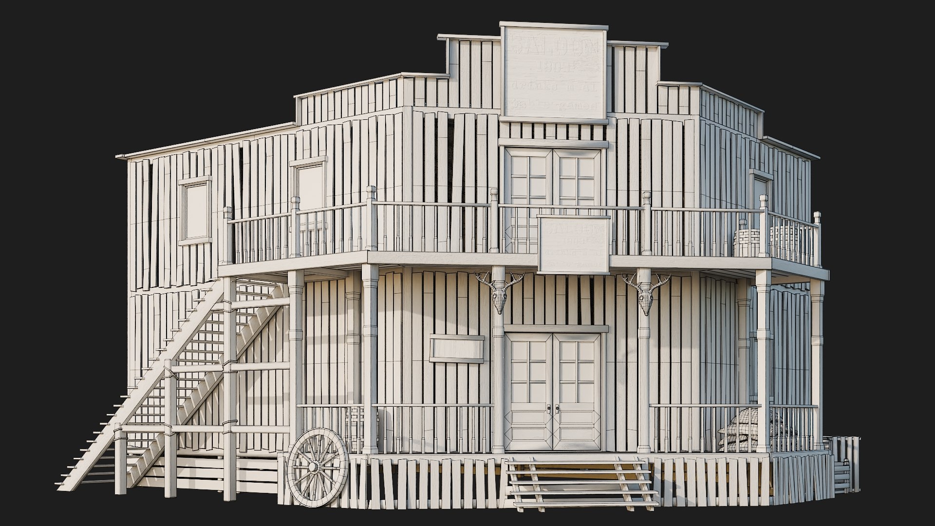 3D Model WILD WEST - 50 BUILDINGS 4K WESTERN PACK - TurboSquid 2259575