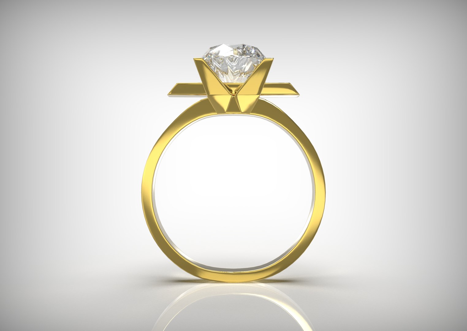 Fly diamond ring 3D model - TurboSquid 1773042