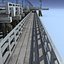 Pier Bridge Low Poly 3d Model