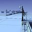 Pier Bridge Low Poly 3d Model