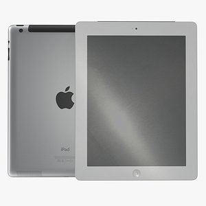 c4d ipad retina cellular white