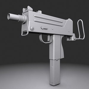 3d mac machine pistol model