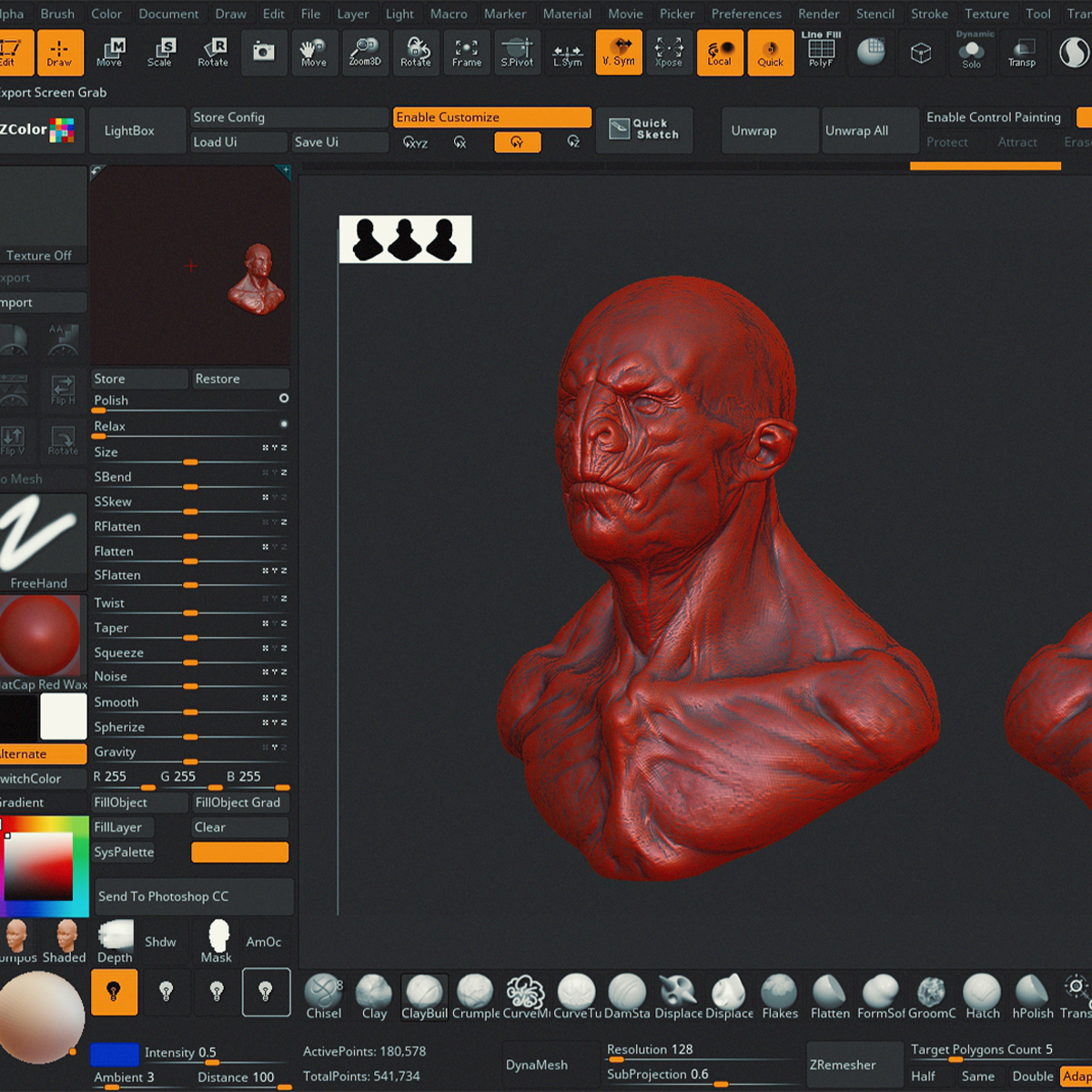 my zbrush interface is too zoomed in
