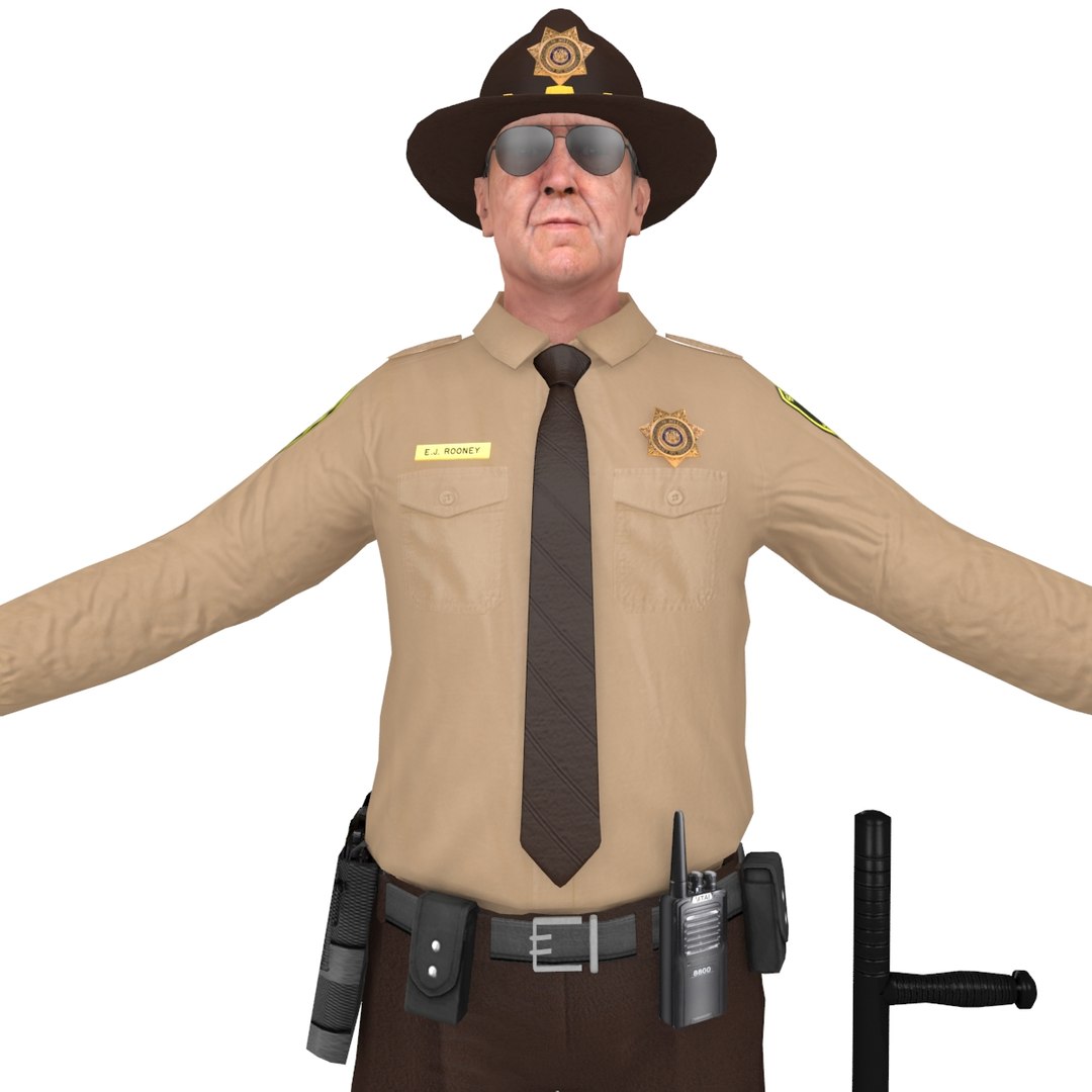 3D sheriff man gun - TurboSquid 1354024