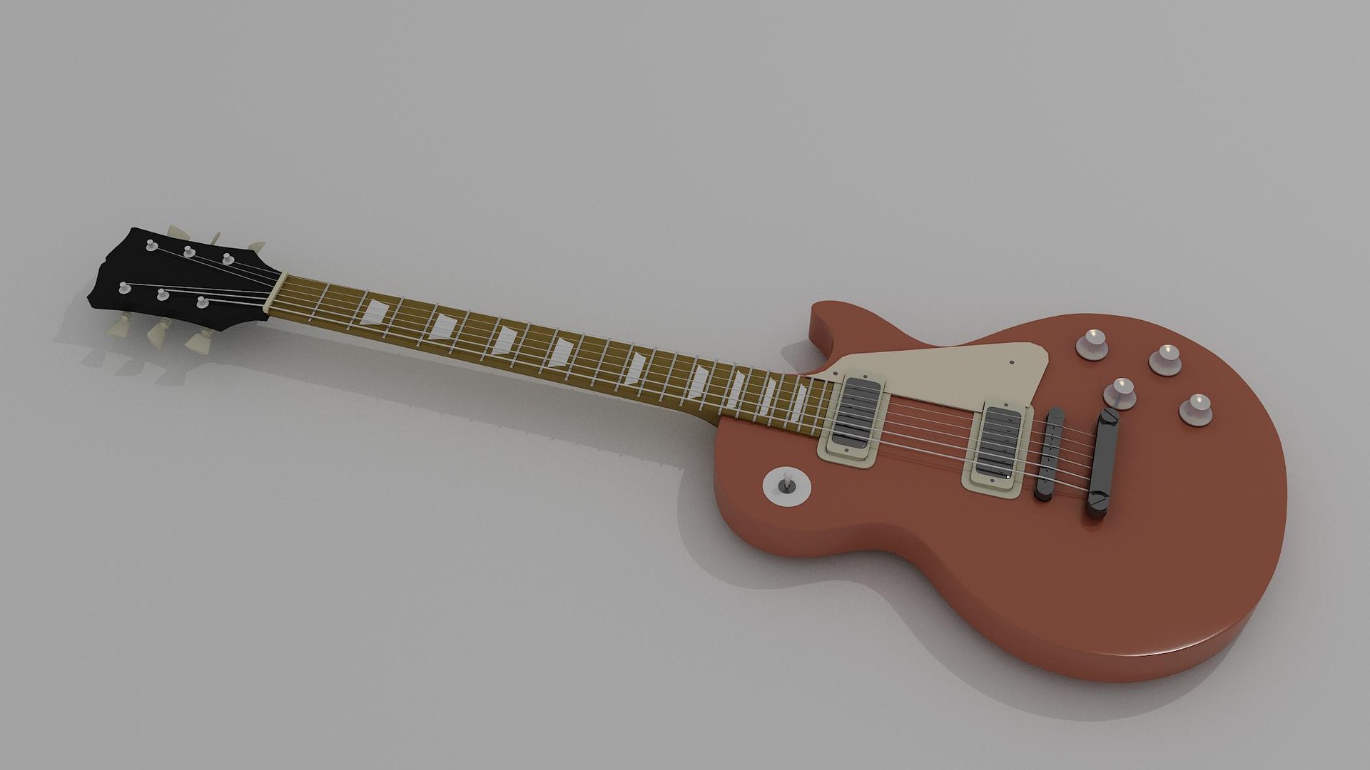 3D Guitar Gibson Les Paul - TurboSquid 2004082
