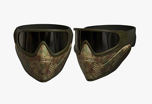 Mask helmet protection scifi military combat 3d model