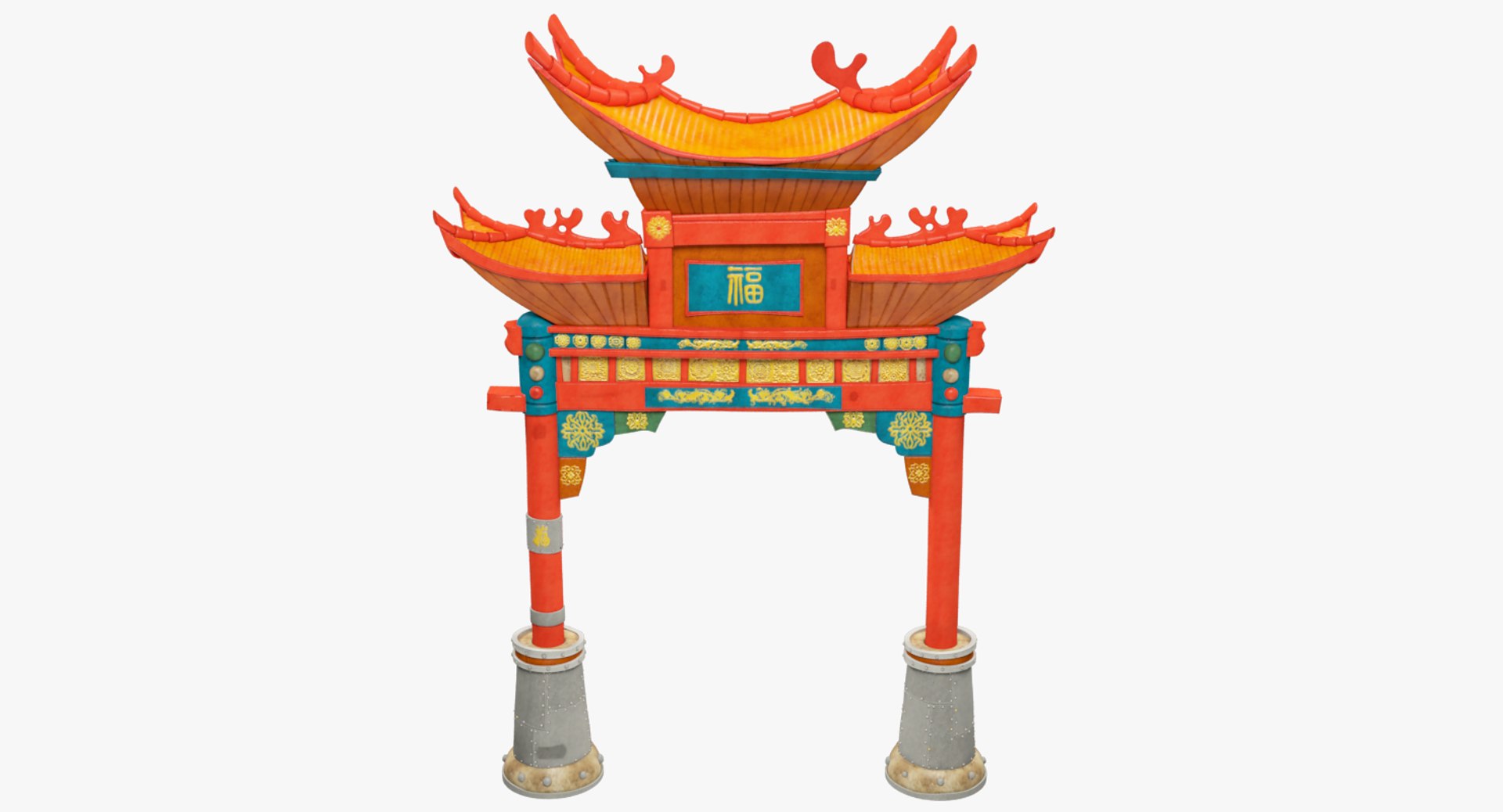 Gate China 3D - TurboSquid 1175875