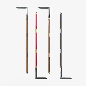 3D Japanese Spear Kagi Yari 4 colors