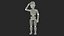 Enfant cyborg humanoïde en posture de réflexion