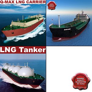 3d tankers set lng model