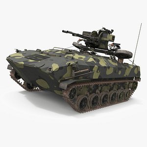 3D Light Armored Anti-Aircraft Vehicle Camo Simplified