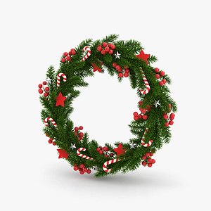 3D Christmas Wreath model