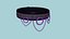 Girocollo B03 Nero Viola - Character Design Punk Gothic