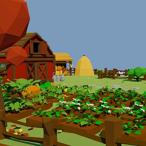 farm low poly asset pack