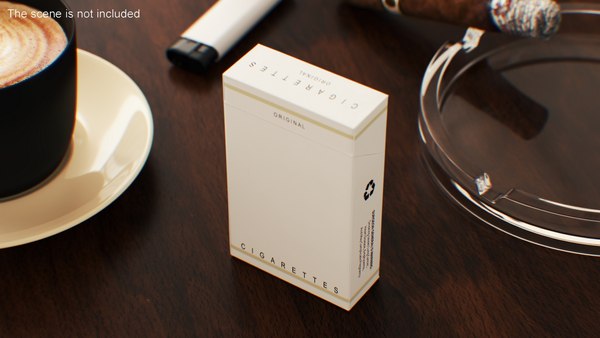 modelo 3d Paquete de cigarrillos - TurboSquid 2320870