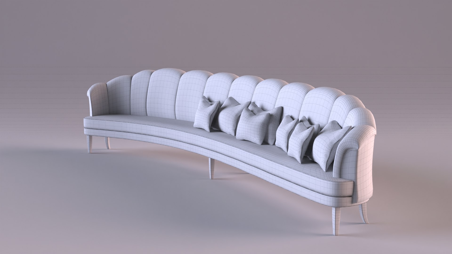 3D Elegant Designer Booth Sofa Seat Model - TurboSquid 2238006