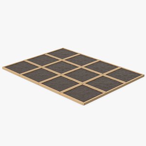 Wooden Garden Bed 3D model
