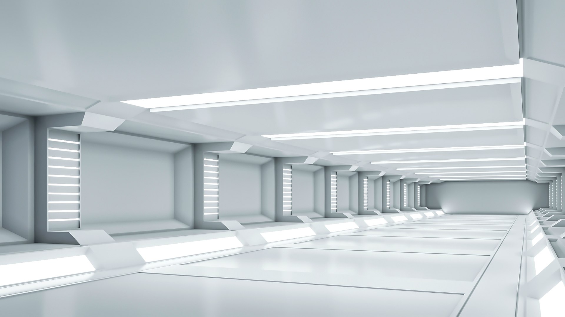 Low Poly Sci Fi Corridor 08 3D - TurboSquid 2097074
