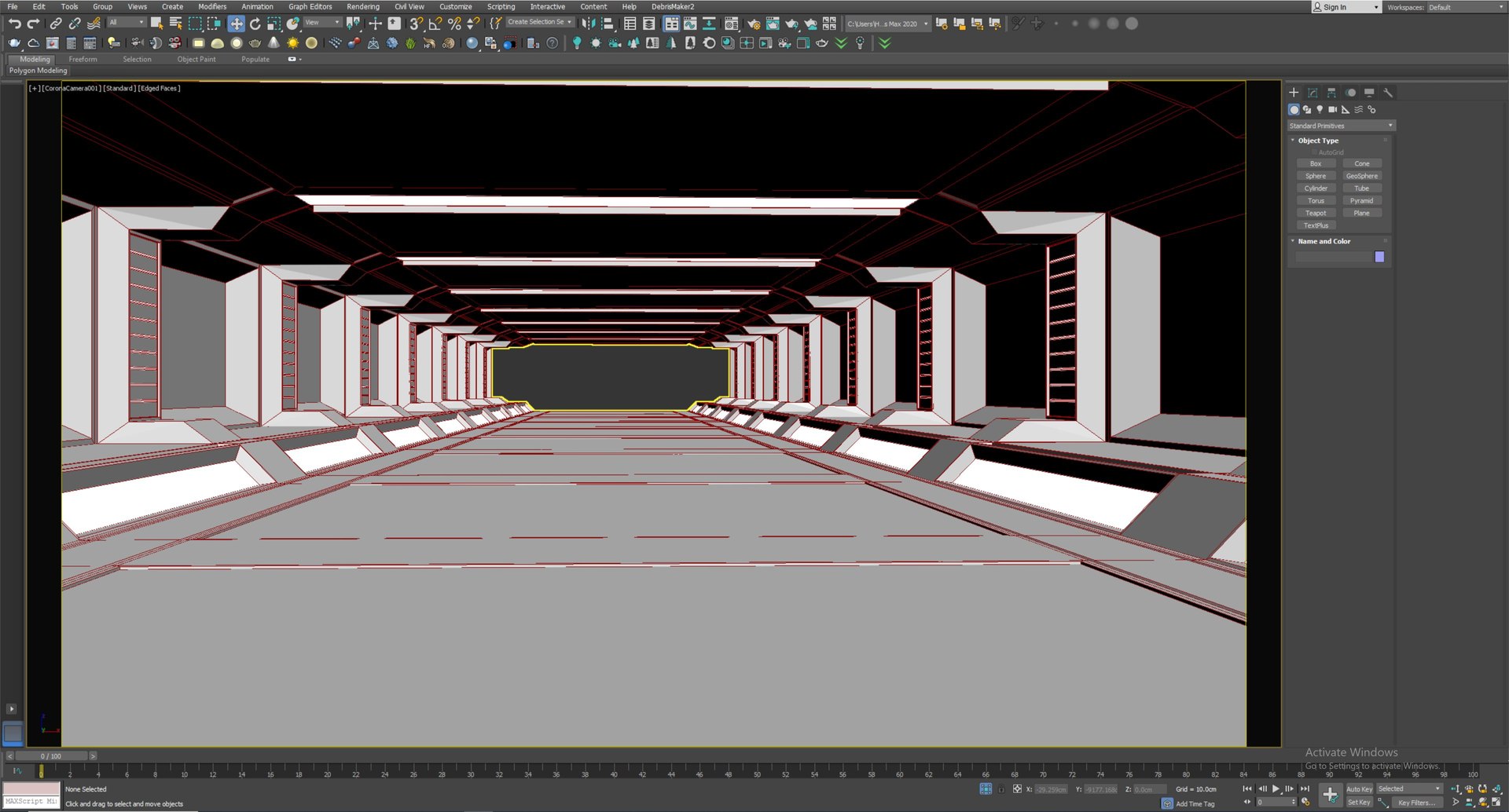 Low Poly Sci Fi Corridor 08 3D - TurboSquid 2097074